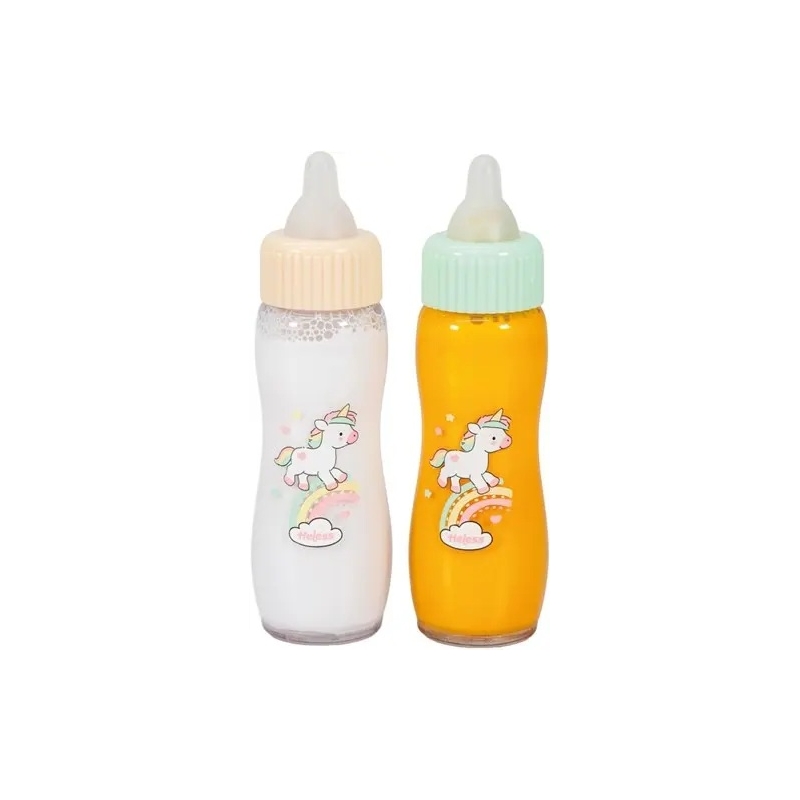 Biberons magiques - Lait et jus d'orange
