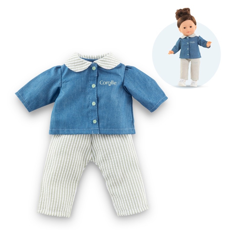 Ma Corolle - Blouse et pantalon rayé
