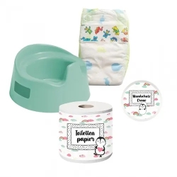 Petit pot et accessoires Pingouin