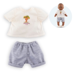 Mon premier poupon Corolle - T-shirt et short gris