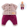 Mon premier poupon Corolle - Chemise à carreaux et pantalon velours