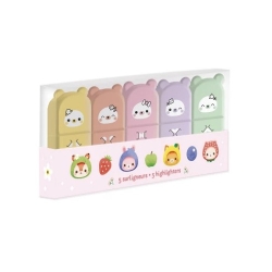 5 minis surligneurs pastels