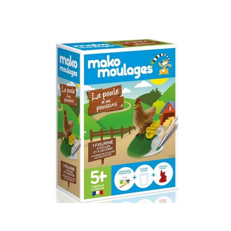 Moulages - La poule et ses poussins