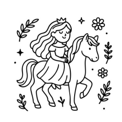 Livre de coloriage - Les princesses