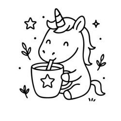 Livre de coloriage - Les licornes