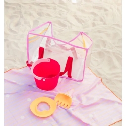 Sac Rouge cerise et jeux de plage Quut