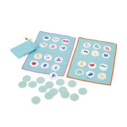Jeu de voyage 2 en1 - Bingo et loto des couleurs