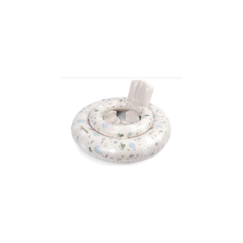 Bouée bébé avec assise - Baleines