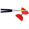 Set de diabolo rouge avec baguettes alu