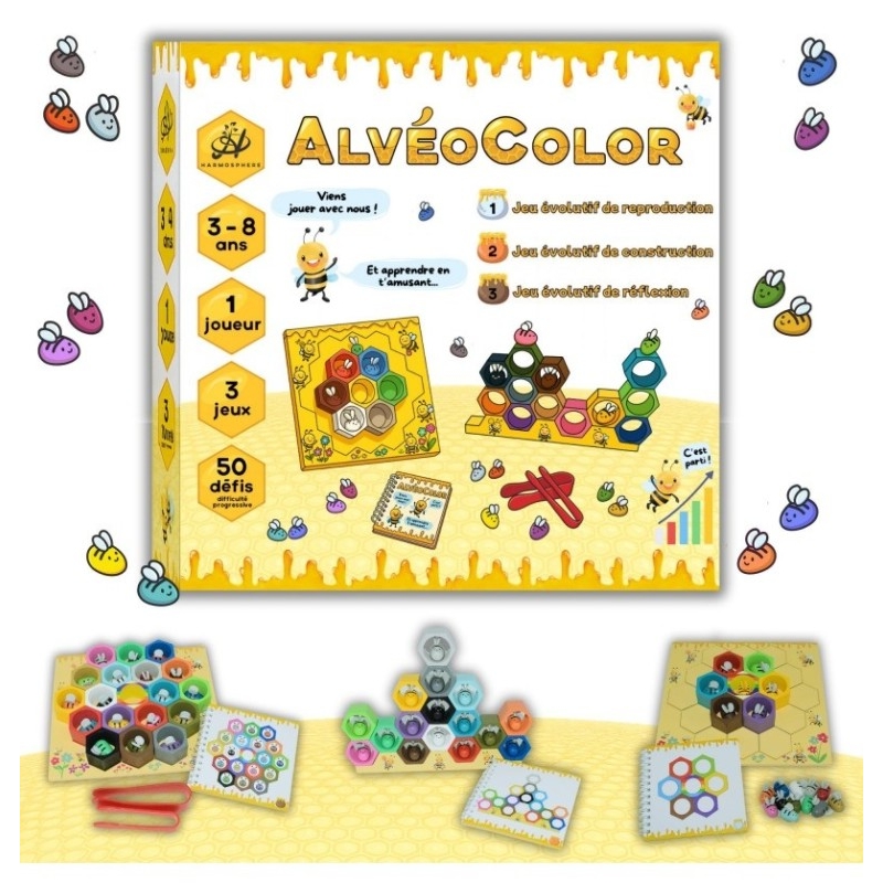 Alvéocolor - Motricité fine et reproduction