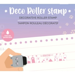 Tampon rouleau décoratif - Meow