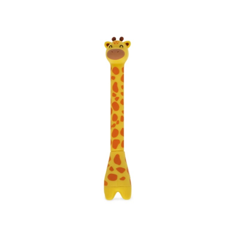 Stylo à bille avec base - Girafe