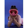 Waterplops masque 5/12ans - Rose sucettes
