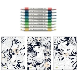 Feutres acryliques au numéro - La jungle