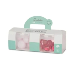 Coffret boules de bain et billes effervescentes - Rose et fruit de la passion