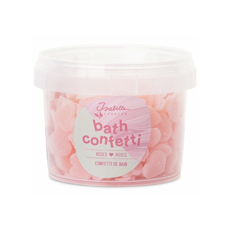 Confettis de bain parfum rose