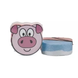 Serviette comprimée en coton - Cochon