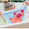 Serviette comprimée en coton - Cochon