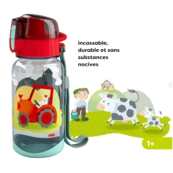 Gourde - Tracteur rouge