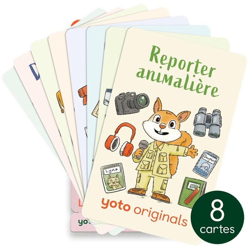 Yoto - Cartes Jobs à fourrure pour fans d'animaux
