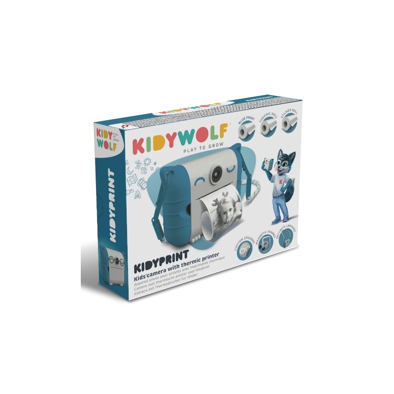Kidyprint - Appareil photo avec imprimante bleu