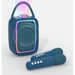 Enceinte & Karaoké Lumineuse - Singy Party Bleu Navy