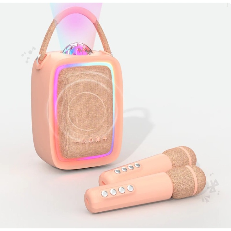 Enceinte & Karaoké Lumineuse - Singy Party Pink