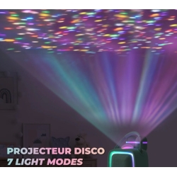 Enceinte & Karaoké Lumineuse - Singy Party Pink