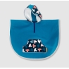 Mamé - Cape large et imperméable Anémone - Bleu Oiseaux