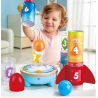 Hape - Jeu d'empilage avec fusée et balle à air pulsé