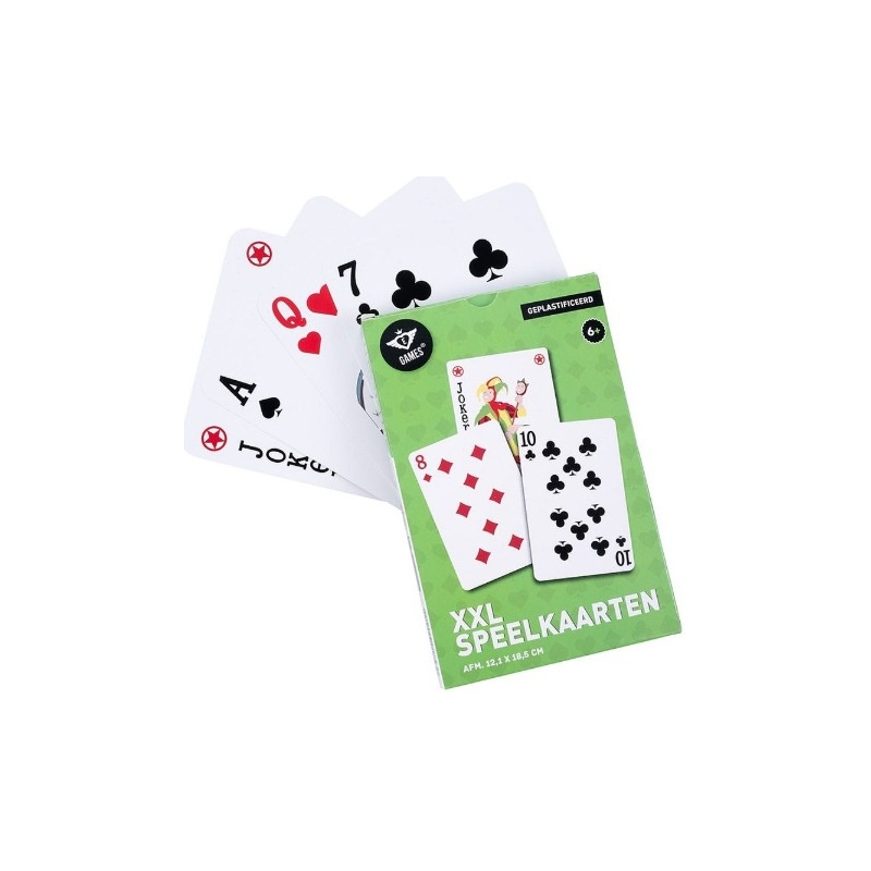 Cartes à jouer XXl plastifiées