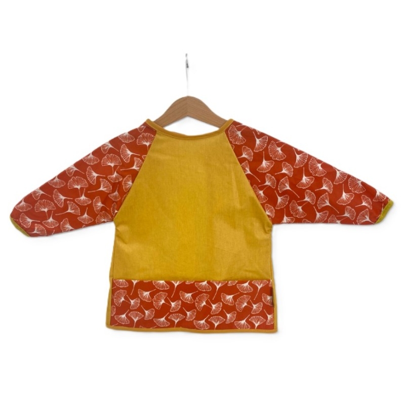 Mamé - Tablier Calendula - Ginkgo rouge
