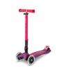 Trottinette Micro Maxi deluxe pliable led - Néon rose mauve