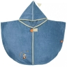 Cape de bain velours - Chien myosotis