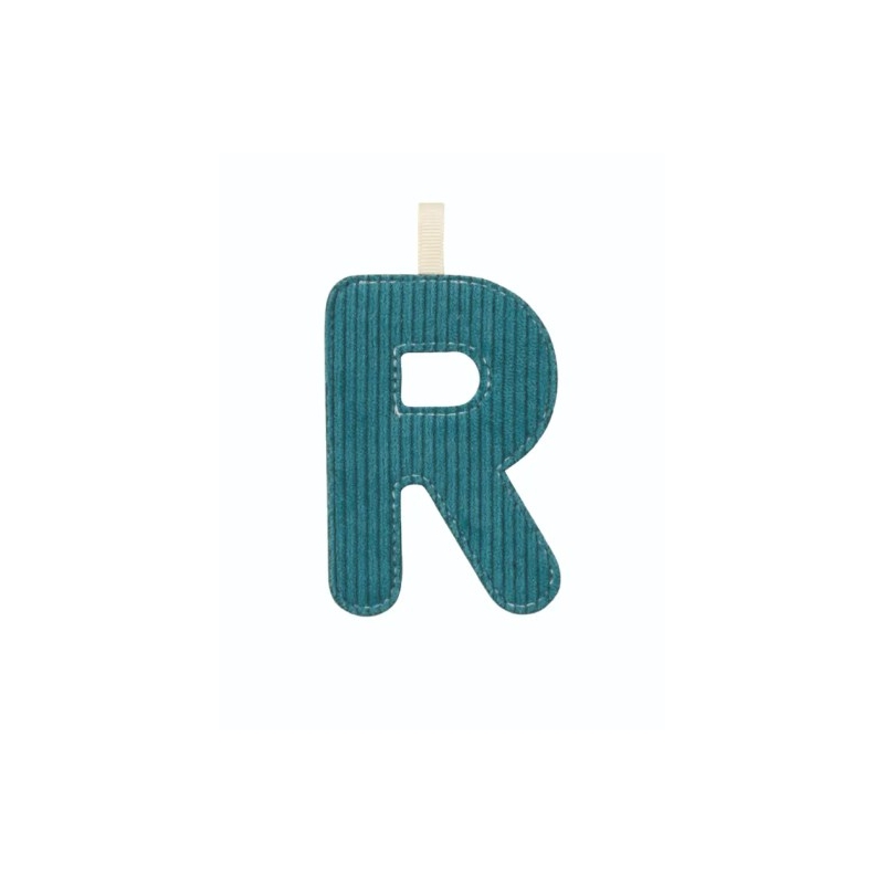 Lettre en tissu phosphorescente - R