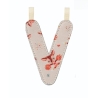 Lettre en tissu phosphorescente - V