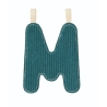 Lettre en tissu phosphorescente - M