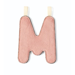Lettre en tissu phosphorescente - M