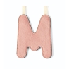 Lettre en tissu phosphorescente - M