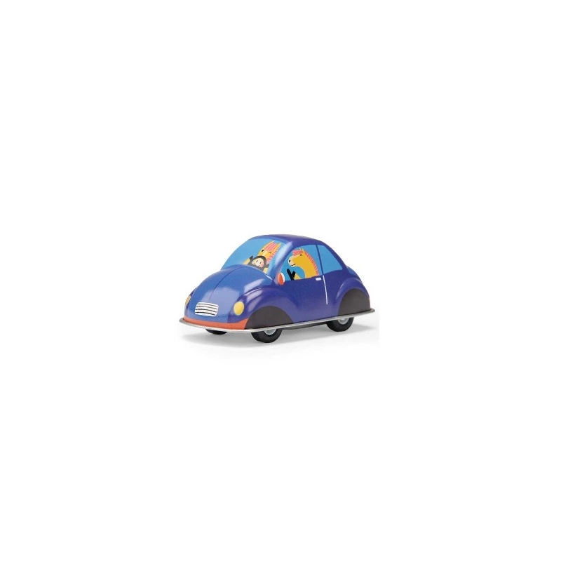 Les jouets métal - Voiture à friction bleue