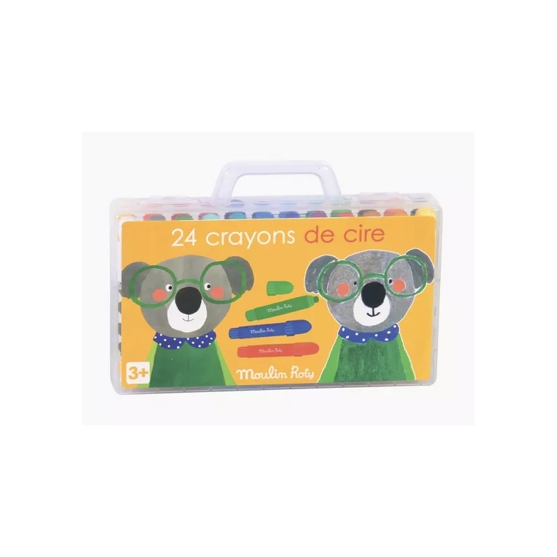 Les Popipop - 24 crayons de cire