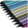 12 crayons de couleur métallisés