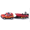 Siku - Land Rover Defender avec Bateau