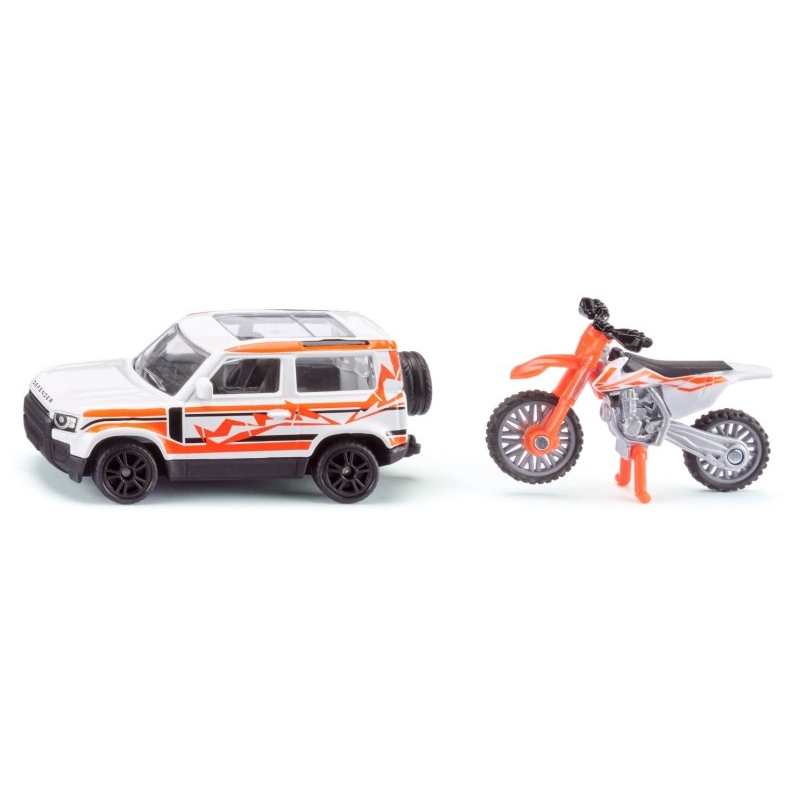 Siku - Land Rover Defender avec Moto KTM