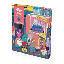 Puzzle 200 pièces - Les schmouks Tous au cinoche!