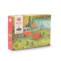 Puzzle 500 pièces -  La grande famille Au bord du lac
