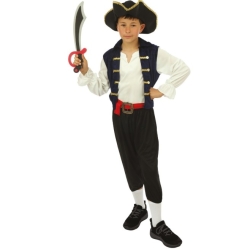 Déguisement de pirate - bleu - 5/6 ans