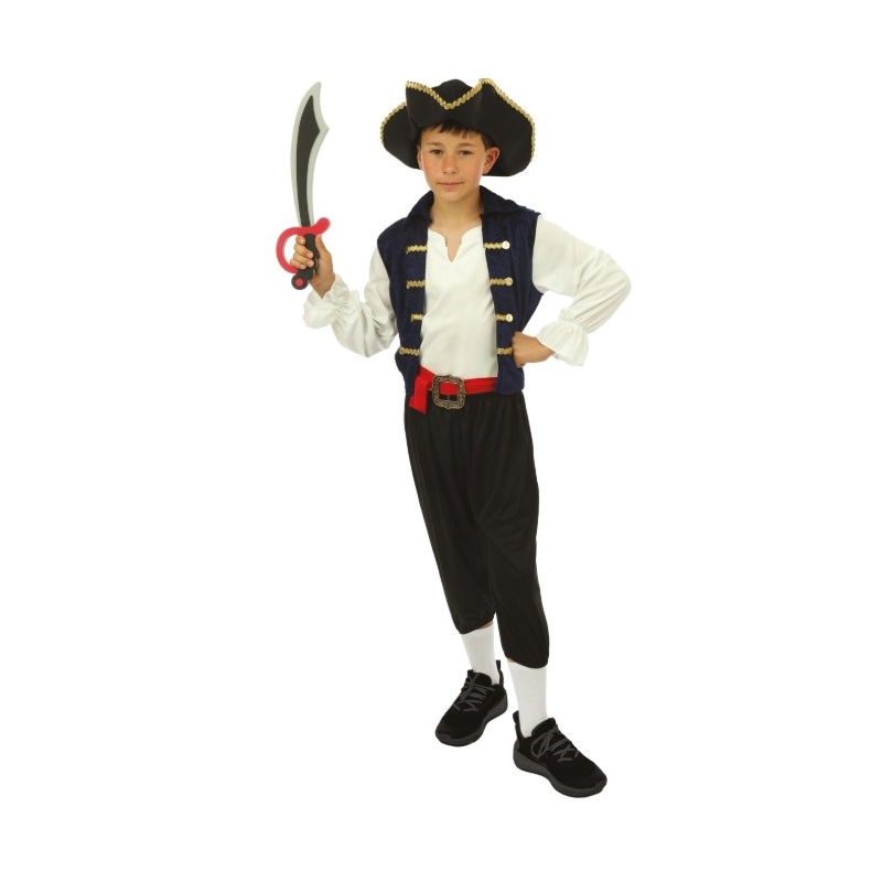 Déguisement de pirate - bleu - 5/6 ans