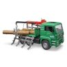 Camion de transport de bois MAN avec grue de chargement
