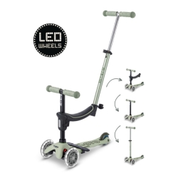 Trottinette Micro Mini2Grow Deluxe LED 2.0 vert olive